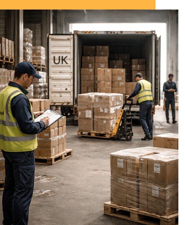 Доставка грузов из Великобритании с таможенным оформлением от 12898