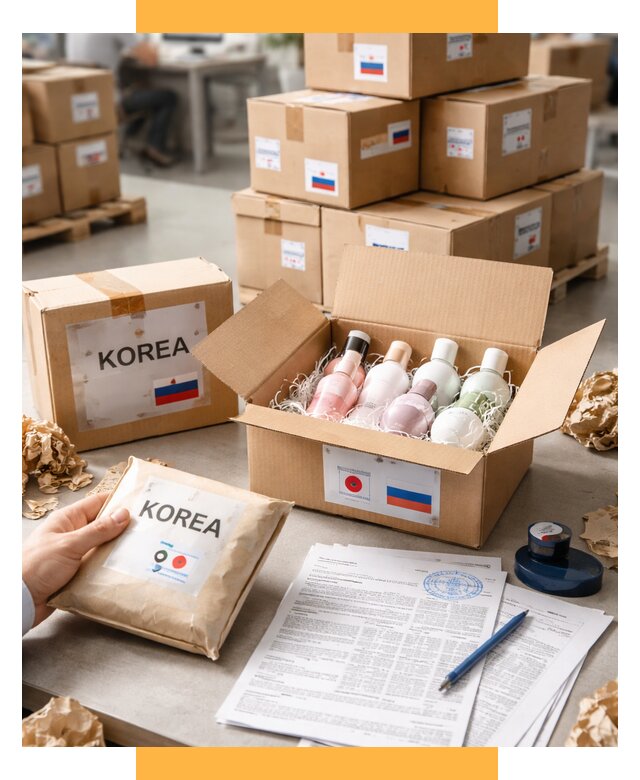 Доставка косметики из Кореи от 8770 р. под ключ | СетСервис-Млг
