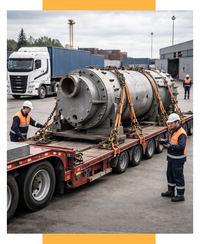 Перевозка тяжеловесных грузов под ключ от 154770 р. | СетСервис-Млг