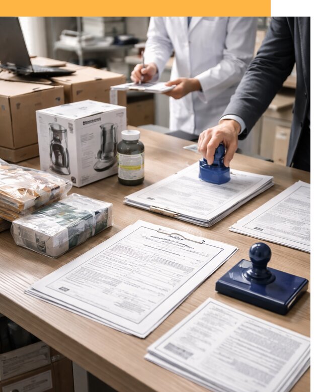 Сертификация импортных товаров от 12382 с таможенным сопровождением